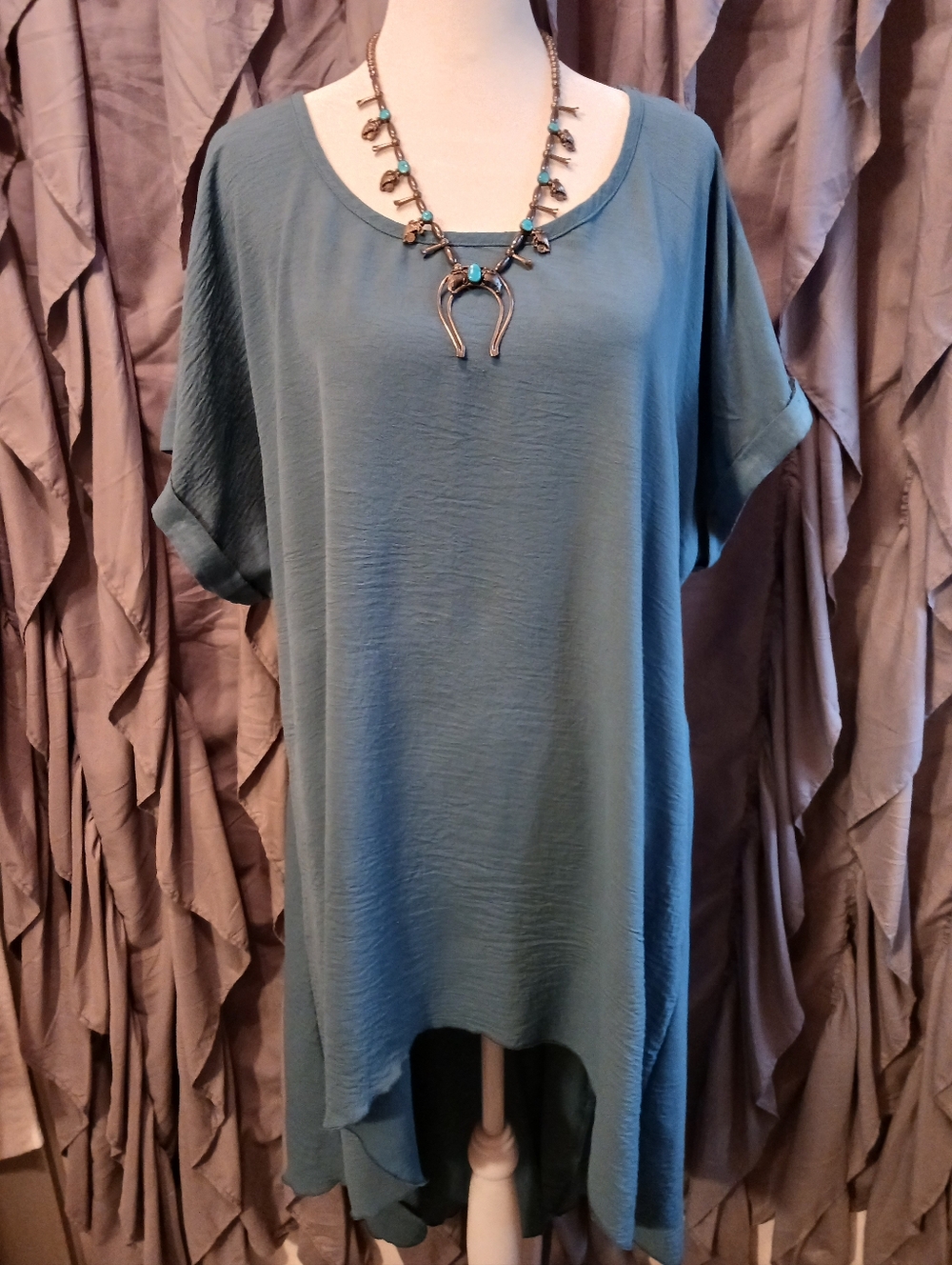 Cha Cha Vente 3X Women High Low Flowy Lightweight Dress Tunic Beach Cover Plus